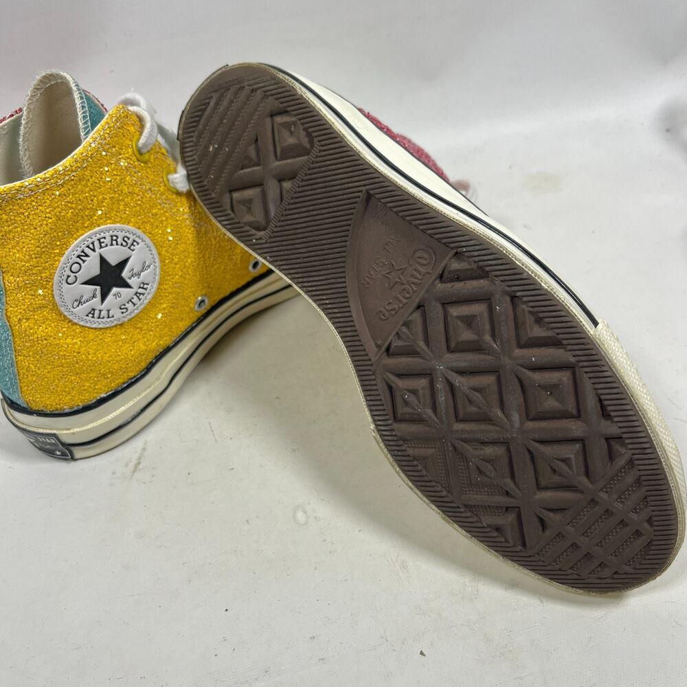 CONVERSE Sneakers M5.5 W7.5 All Star JW Anderson Chuck 70 Hi Top Glitter Barbosa - Picture 10 of 15